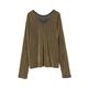MANOF / �ޥΥ� TULLE FLOCKED STRIPE TOPS