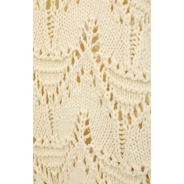 MANOF / ޥΥ CROCHET ZIP KNIT TOPS