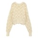 MANOF / ޥΥ CROCHET ZIP KNIT TOPS