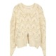 MANOF / ޥΥ CROCHET ZIP KNIT TOPS