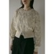 MANOF / ޥΥ CROCHET ZIP KNIT TOPS