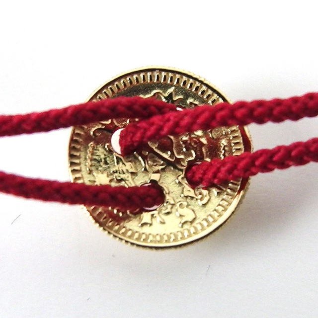 ����ѥ������֥����� Classic Coin Button Cord Bracelet