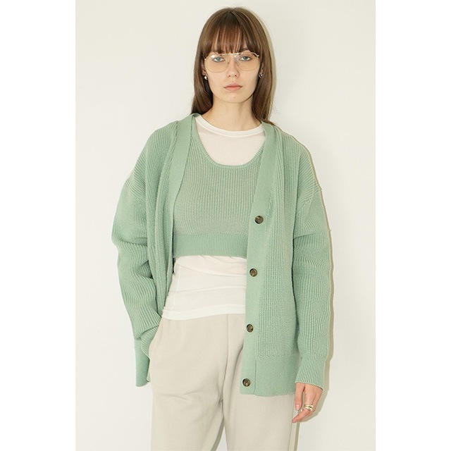 CLANE / ����� BUSTIER SET KNIT CARDIGAN