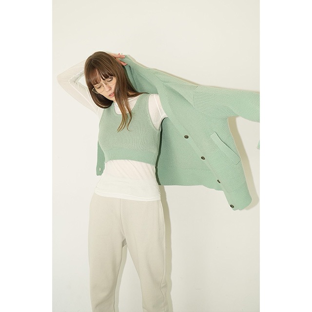 CLANE / ����� BUSTIER SET KNIT CARDIGAN