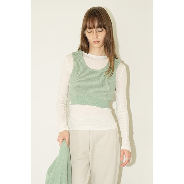 CLANE / ����� BUSTIER SET KNIT CARDIGAN
