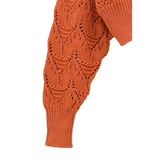 MANOF / ޥΥ CROCHET ZIP KNIT TOPS