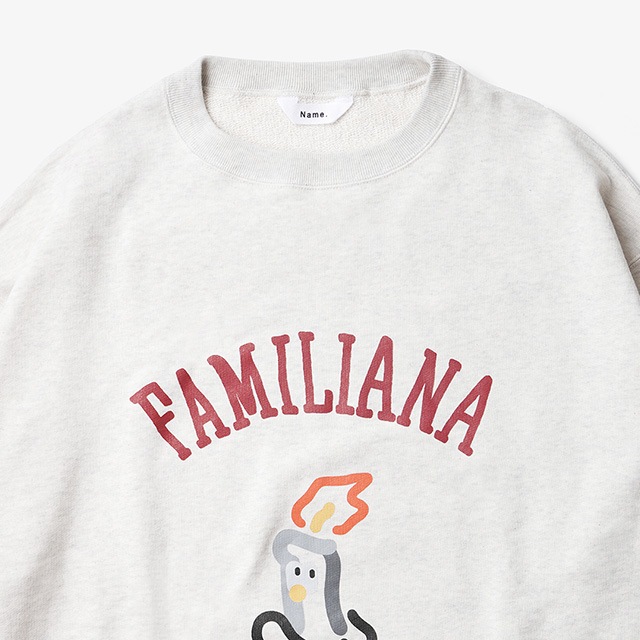トップス Name. FAMILIANA UNIVERSITY SWEATSHIRT Name.（ネーム）の「FAMILIANA UNIVERSITY SWEATSHIRT with