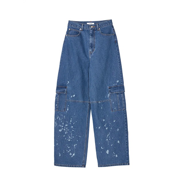 NOUNLESS / �ʥ���쥹 DENIM DISCHARGE PRINTHING CARGO PANTS