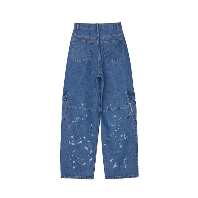 NOUNLESS / �ʥ���쥹 DENIM DISCHARGE PRINTHING CARGO PANTS
