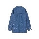 NOUNLESS / �ʥ���쥹 DENIM DISCHARGE PRINTHING SHIRTS