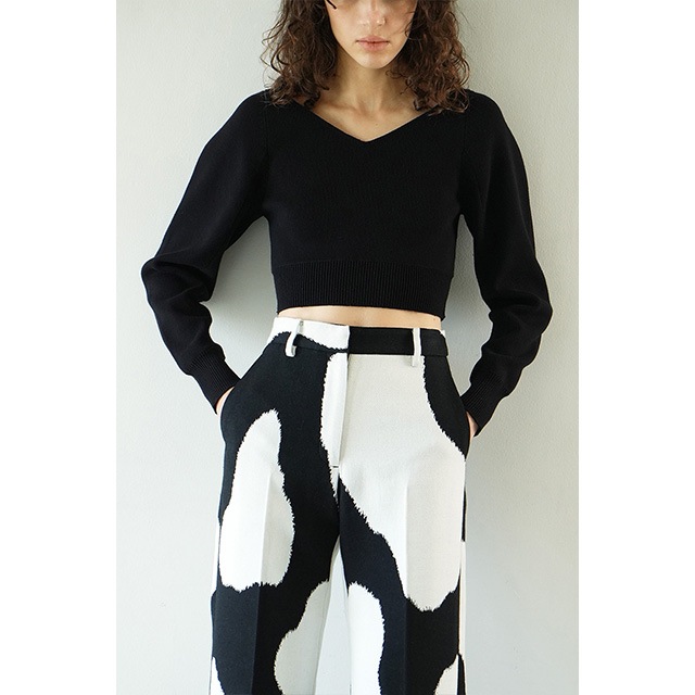 CLANE / ����� V NECK SHORT KNIT TOPS