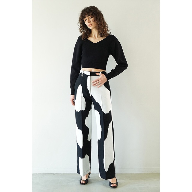 CLANE / ����� V NECK SHORT KNIT TOPS