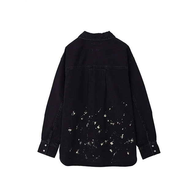 NOUNLESS / �ʥ���쥹 DENIM DISCHARGE PRINTHING SHIRTS