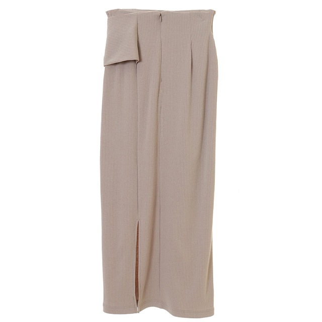 CLANE / �����  WAIST BELT RIB SKIRT