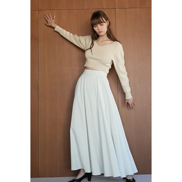 CLANE / ����� V NECK SHORT KNIT TOPS