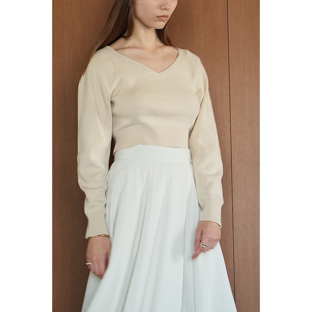 CLANE / ����� V NECK SHORT KNIT TOPS