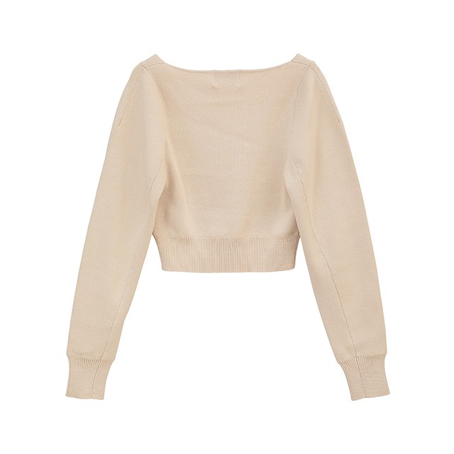 CLANE / ����� V NECK SHORT KNIT TOPS