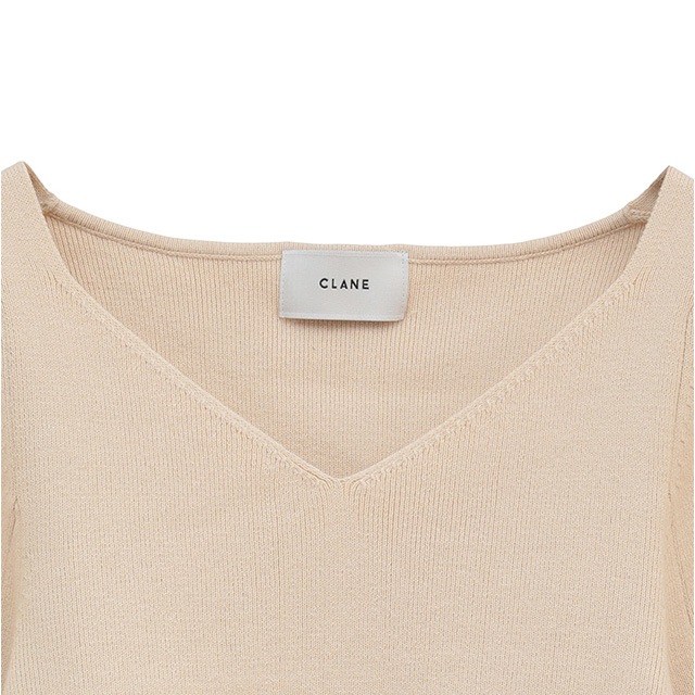 CLANE / ����� V NECK SHORT KNIT TOPS