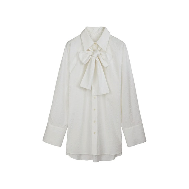 NOUNLESS / �ʥ���쥹 STRIPE RIBBON TIE SHIRTS