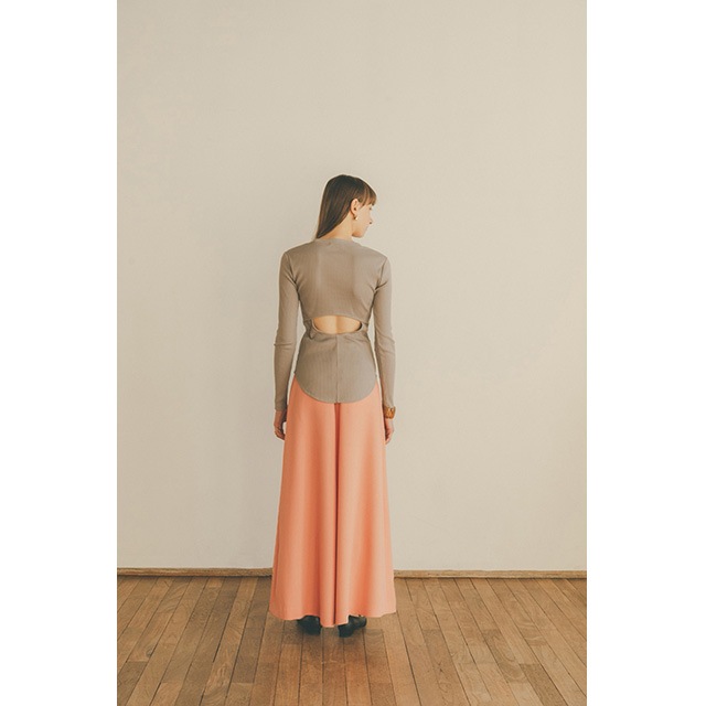 CLANE / ����� BACK OPEN RIB TOPS