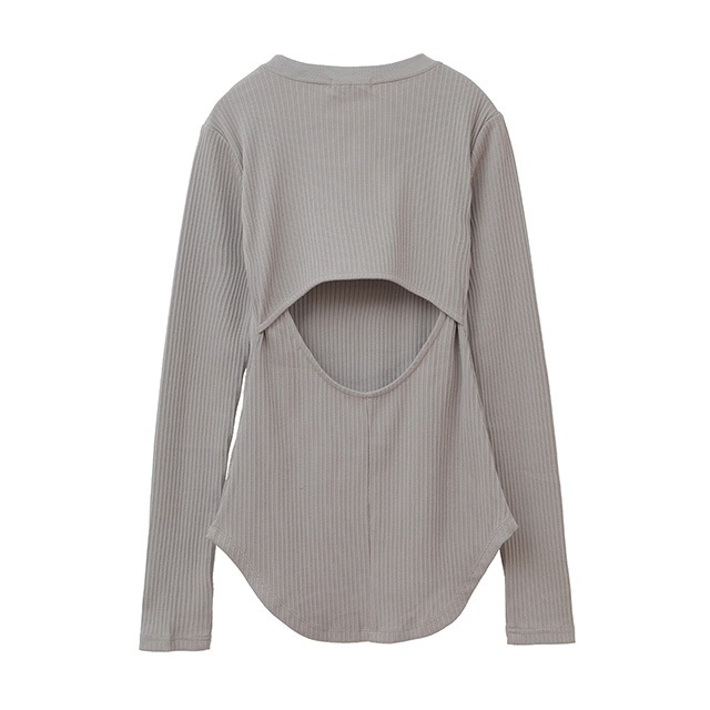 CLANE / ����� BACK OPEN RIB TOPS