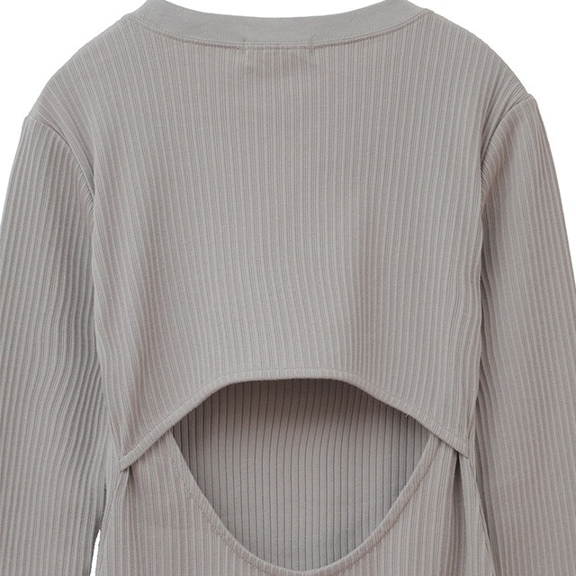 CLANE / ����� BACK OPEN RIB TOPS