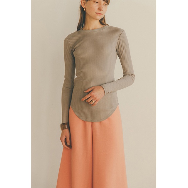 CLANE / ����� BACK OPEN RIB TOPS
