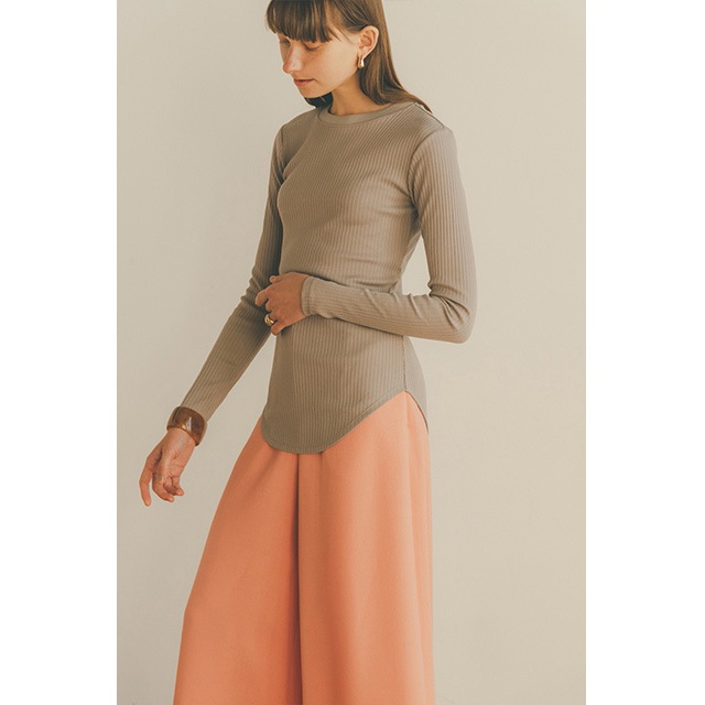 CLANE / ����� BACK OPEN RIB TOPS