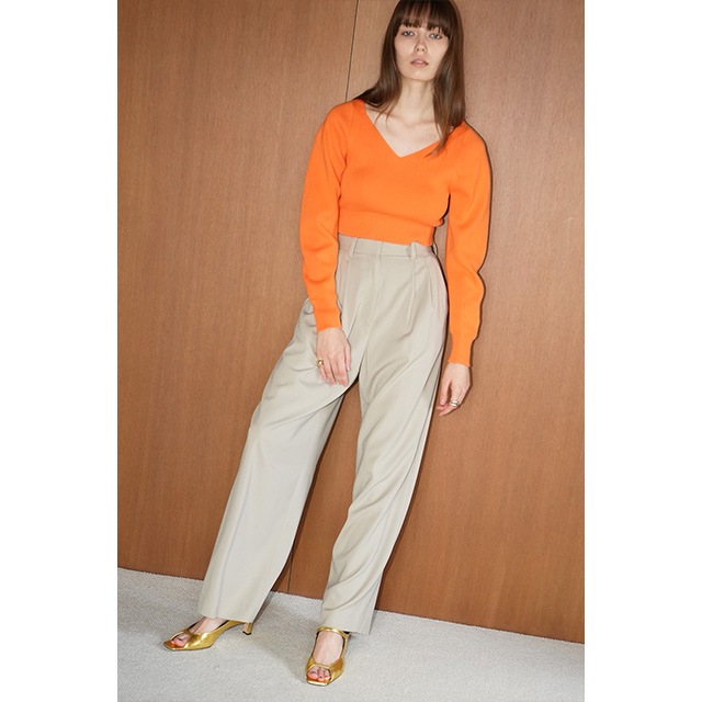 CLANE / ����� V NECK SHORT KNIT TOPS