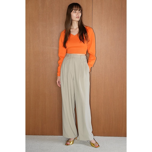 CLANE / ����� V NECK SHORT KNIT TOPS