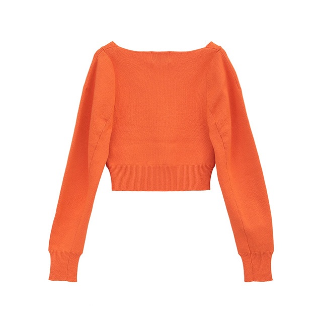 CLANE / ����� V NECK SHORT KNIT TOPS