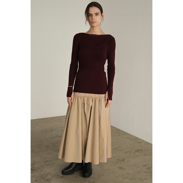 CLANE / ����� VOLUME GATHER SKIRT