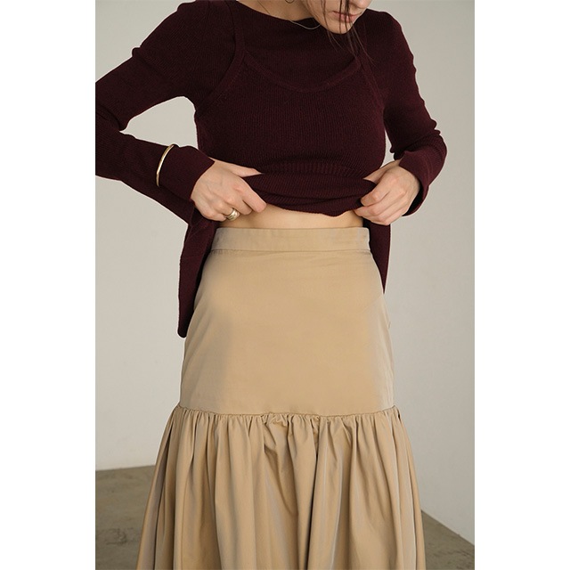 CLANE / ����� VOLUME GATHER SKIRT
