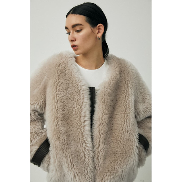 新品タグ付　リムアーク Hairy fur BZ　ファーコート　ブルゾン　羽織 新品タグ付 リムアーク Hairy fur BZ ファーコート ブルゾン 羽織