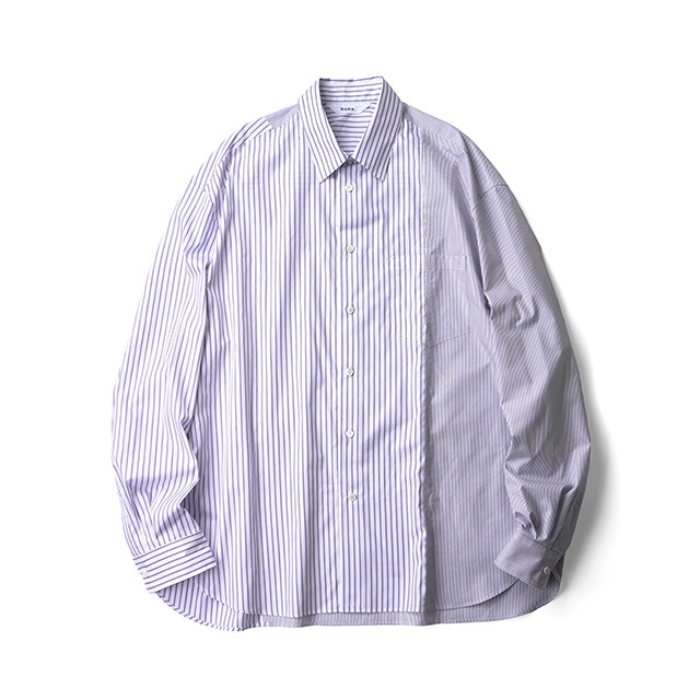 Name. / ASYMMETRIC STRIPE SHIRT