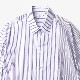 Name. / ASYMMETRIC STRIPE SHIRT