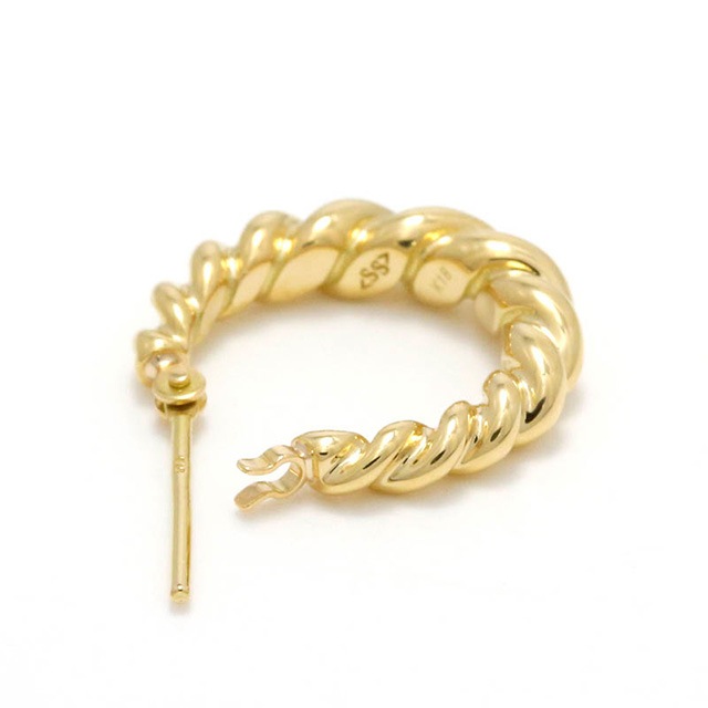 ����ѥ������֥����� Gradation Twist Hoop Pierce K18YG