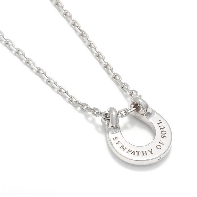 ����ѥ������֥����� Ridge Horseshoe Necklace - Silver w/CZ