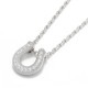 ����ѥ������֥����� Ridge Horseshoe Necklace - Silver w/CZ