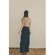 CLANE / ����� BACK OPEN HALF SLEEVE COMPACT KNIT TOPS