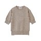 CLANE / ����� BACK OPEN HALF SLEEVE COMPACT KNIT TOPS