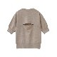 CLANE / ����� BACK OPEN HALF SLEEVE COMPACT KNIT TOPS