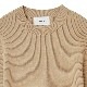 CLANE / ����� H/N HALF SLEEVE RIB KNIT TOPS