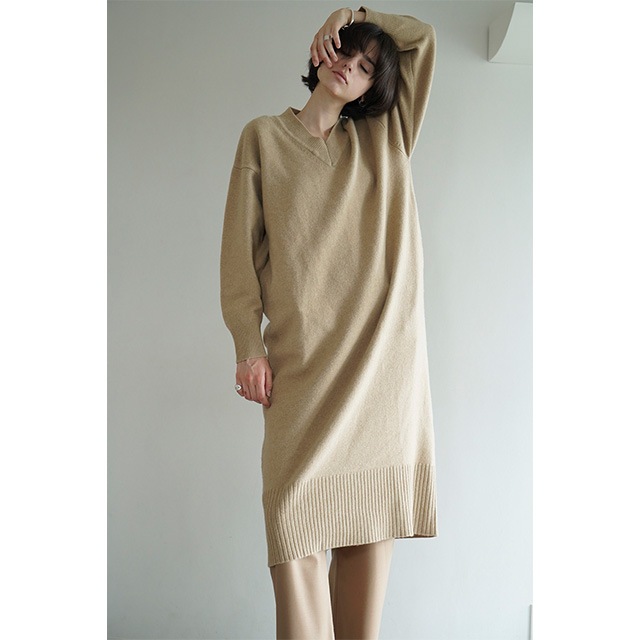 CLANE / ����� V NECK LOOSE KNIT ONEPIECE
