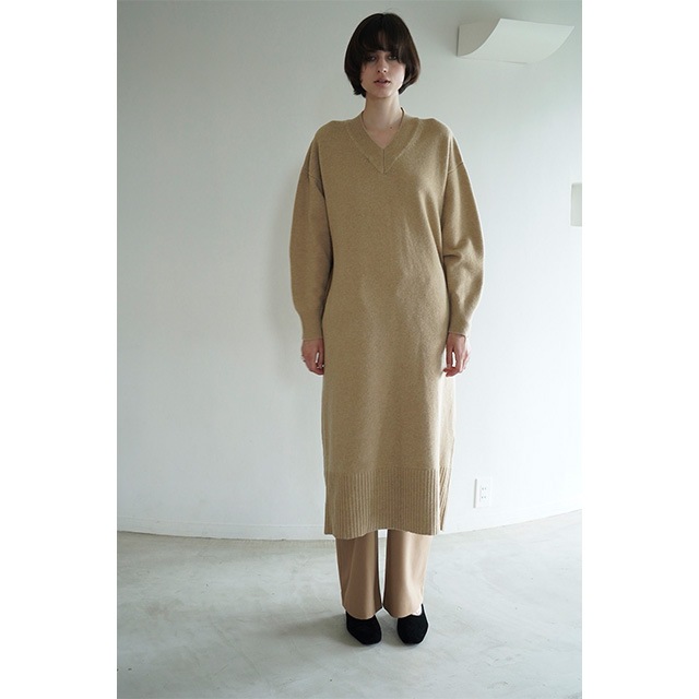 CLANE / ����� V NECK LOOSE KNIT ONEPIECE