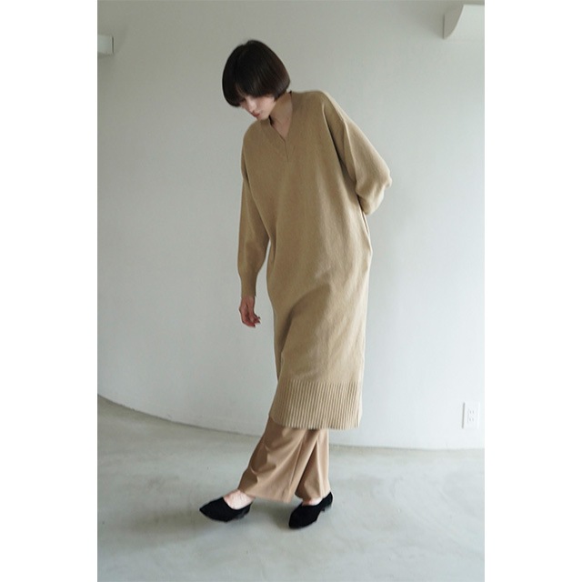CLANE / ����� V NECK LOOSE KNIT ONEPIECE