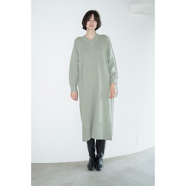 CLANE / ����� V NECK LOOSE KNIT ONEPIECE