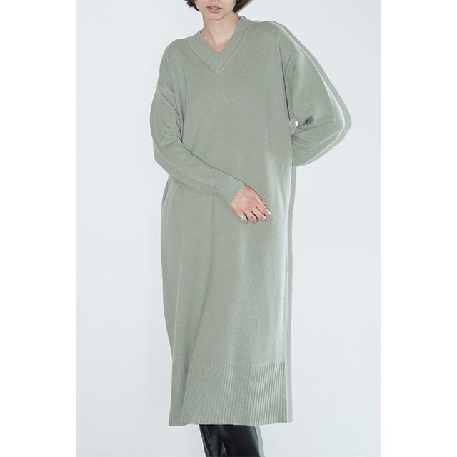 CLANE / ����� V NECK LOOSE KNIT ONEPIECE