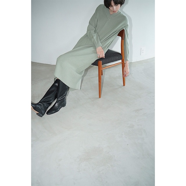 CLANE / ����� V NECK LOOSE KNIT ONEPIECE