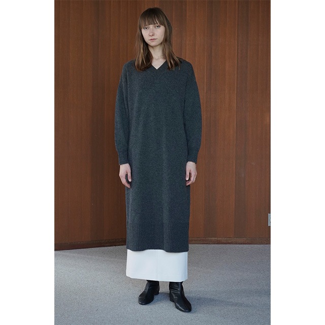 CLANE / ����� V NECK LOOSE KNIT ONEPIECE